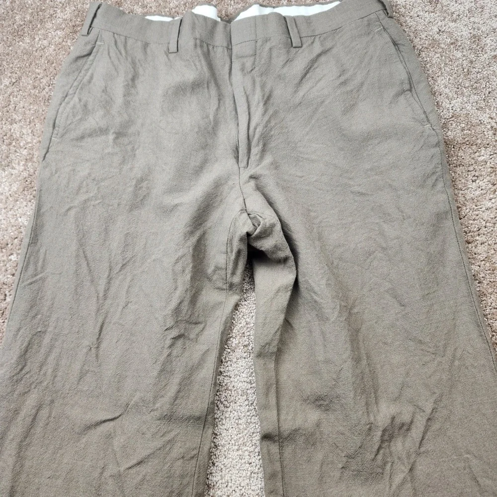 Jos A Bank Executive Collection Wool Dress Pants Mens 33x30 Taupe Brown USA Made